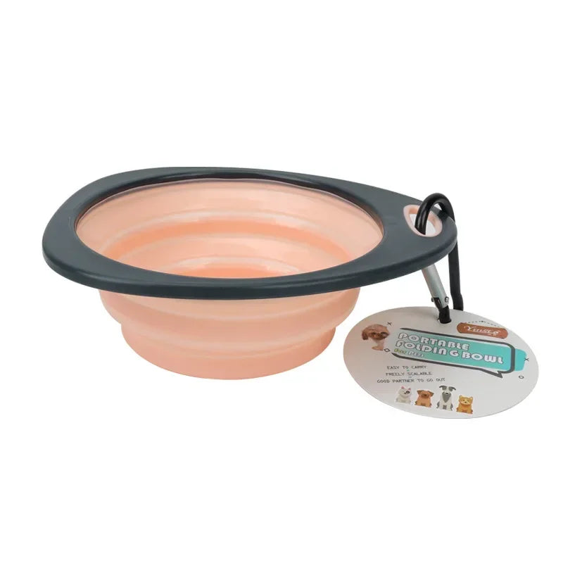 ciotola pieghevole per cani - portatile da viaggio