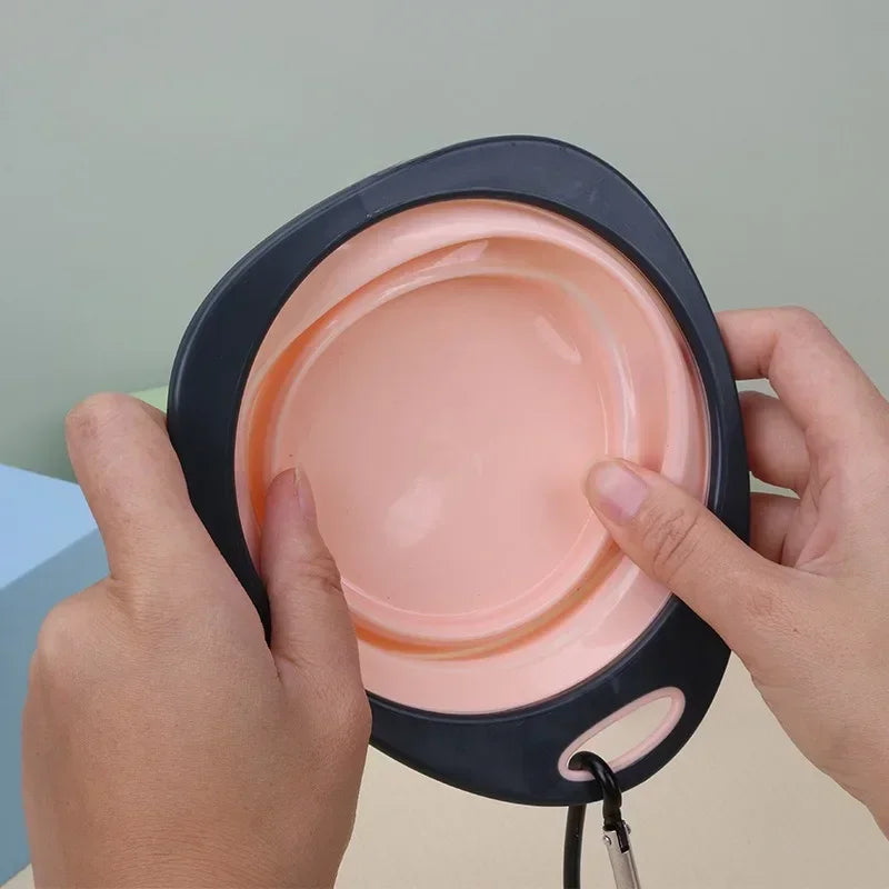 ciotola pieghevole per cani - portatile da viaggio