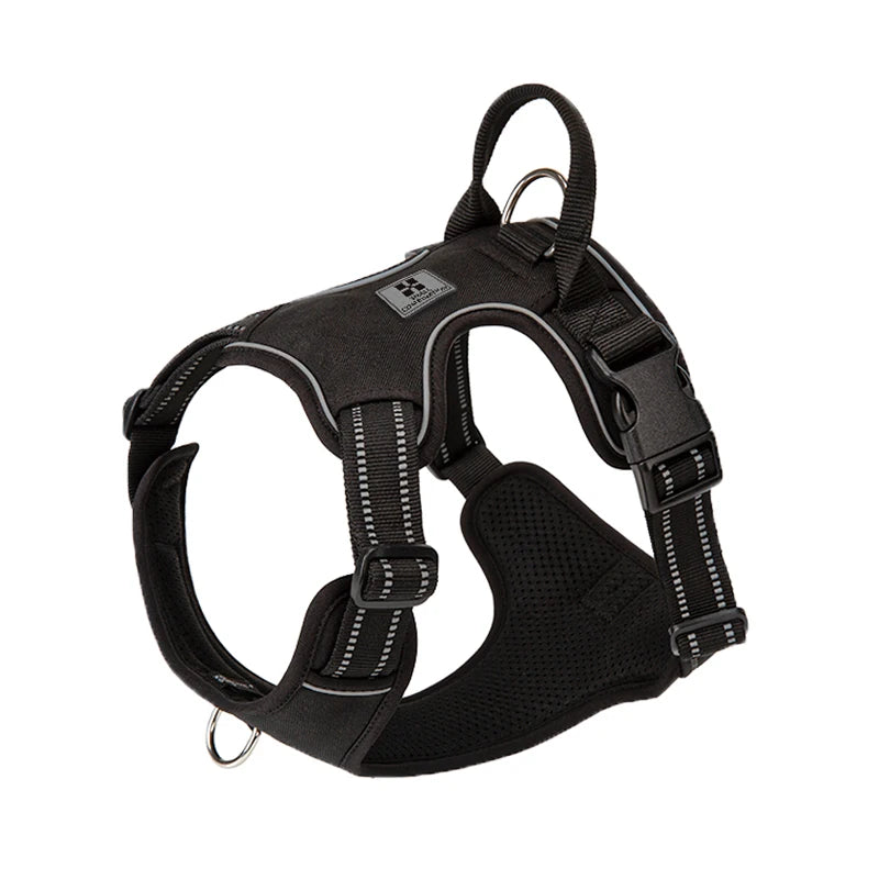 Pettorina per cani anti-tiro con clip anteriore, resistente e riflettente, con maniglia di facile controllo per passeggiate🐾