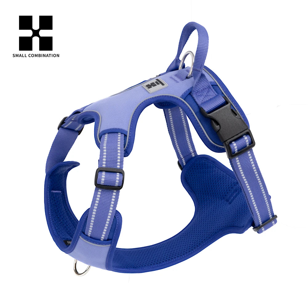 Pettorina per cani anti-tiro con clip anteriore, resistente e riflettente, con maniglia di facile controllo per passeggiate🐾