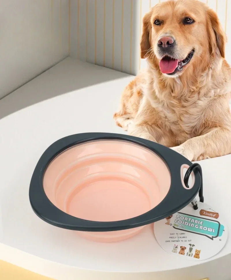 ciotola pieghevole per cani - portatile da viaggio